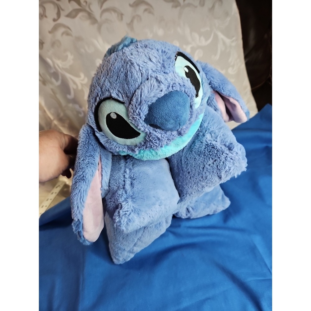 Disney Parks STITCH PILLOW PET Plush Soft 20" Stuffed Animal Foldable Super Soft